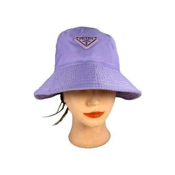 Prada Re-nylon Bucket Hat Purple Unisex Size S/M main image 15